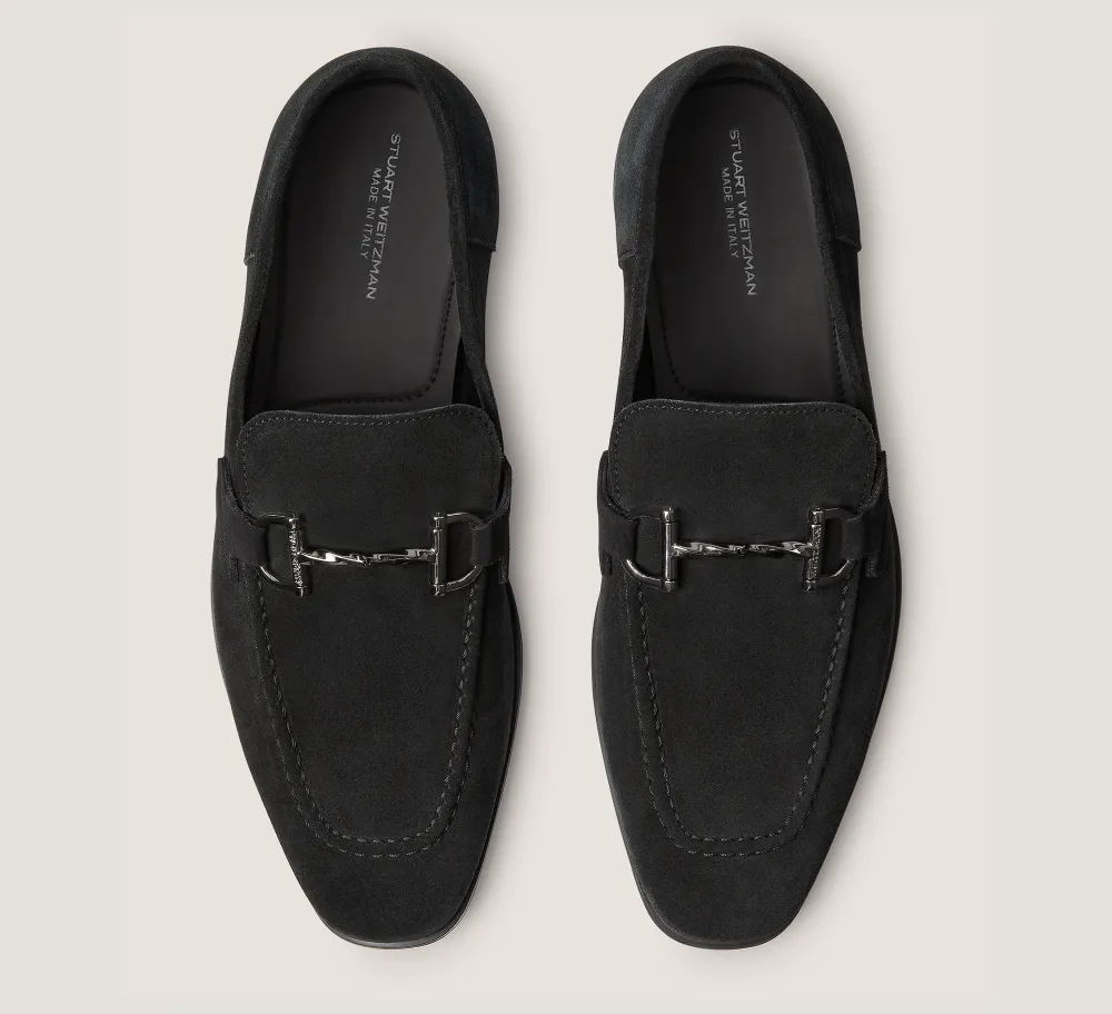 Stuart Weitzman MEN'S-CHANGE LOCATION Suede/Black