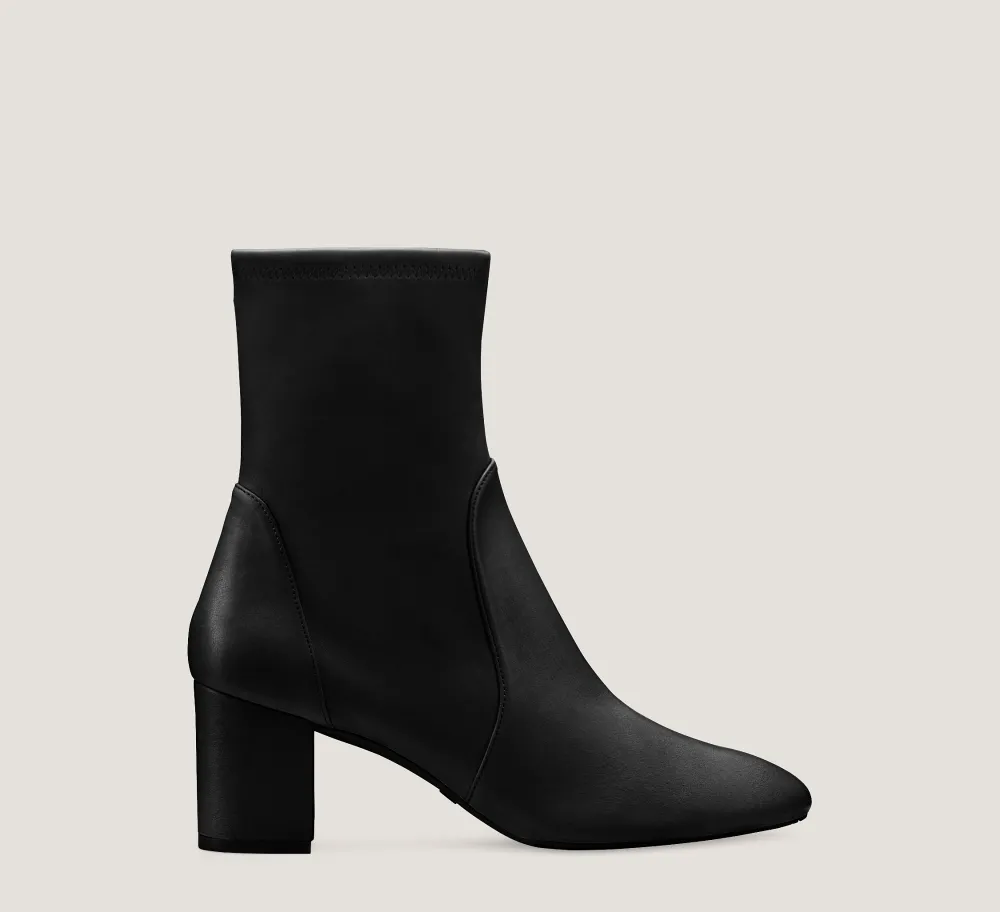 Stuart Weitzman The SW Icons Collection|Trending: Block Heels-CHANGE LOCATION Stretch Nappa Leather/Black