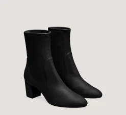 Stuart Weitzman The SW Icons Collection|Trending: Block Heels-CHANGE LOCATION Stretch Nappa Leather/Black