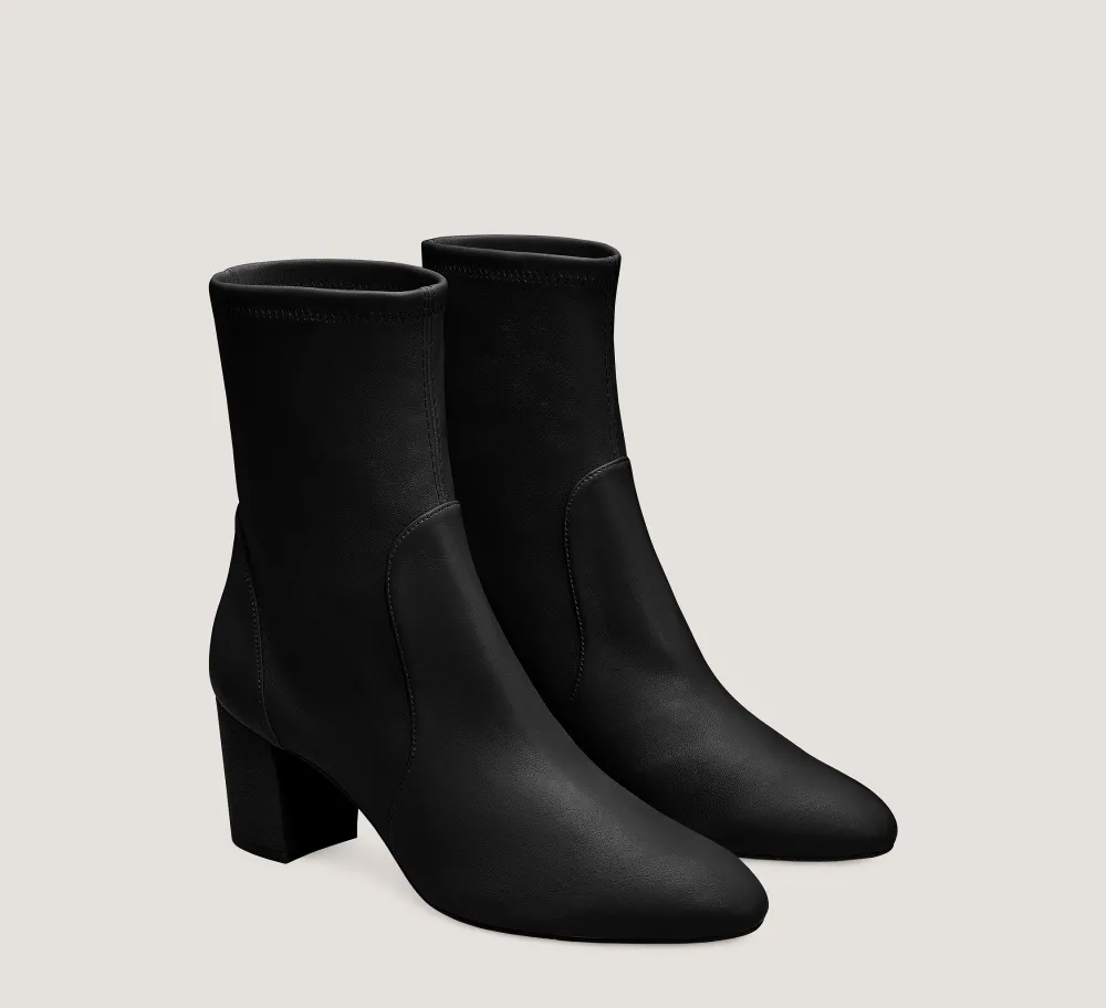 Stuart Weitzman The SW Icons Collection|Trending: Block Heels-CHANGE LOCATION Stretch Nappa Leather/Black