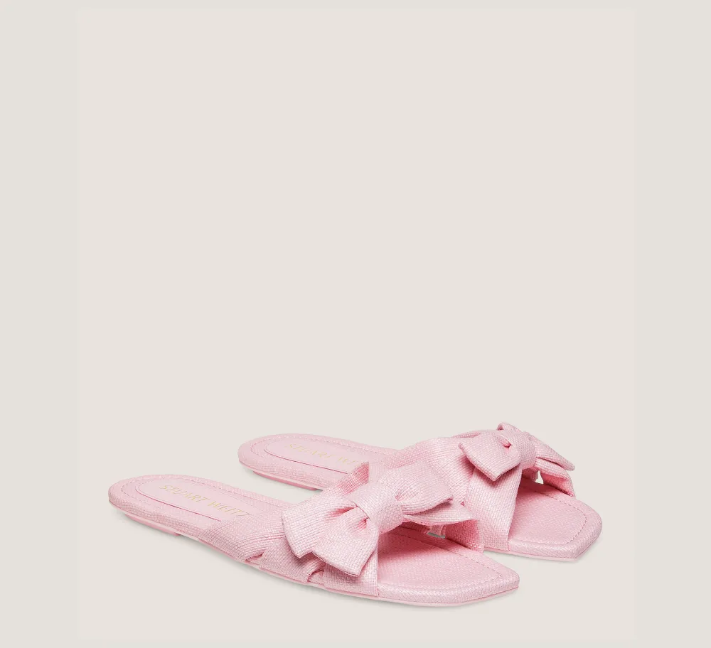 Stuart Weitzman Flat & Low Heel Sandals|The SW Extended Sizes Collection-CHANGE LOCATION Woven linen/Ballet