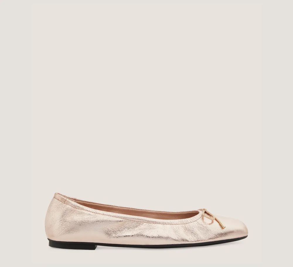 Stuart Weitzman The Work Essentials Edit|The Best Sellers Edit-CHANGE LOCATION Crushed Metallic Leather/Ballet