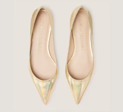 Stuart Weitzman The Work Essentials Edit|The Best Sellers Edit-CHANGE LOCATION Iridescent patent leather/Platino Gold