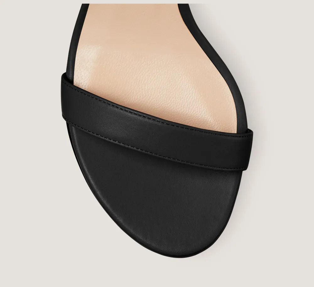 Stuart Weitzman The SW Extended Sizes Collection|Sandals-CHANGE LOCATION Nappa Leather/Black