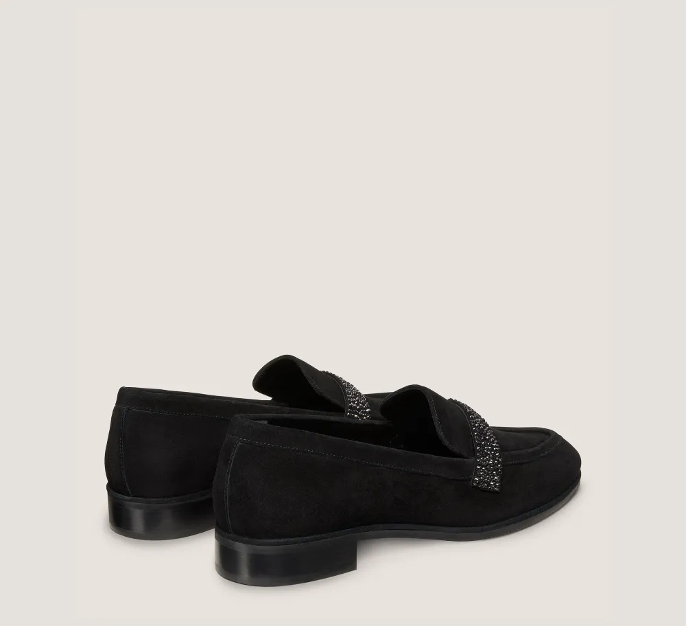 Stuart Weitzman The Work Essentials Edit|The SW Exclusives Collection-CHANGE LOCATION Suede & crystal/Black & Graphite