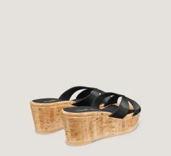 Stuart Weitzman Mid Heel Sandals|Wedges & Espadrilles-CHANGE LOCATION Patent leather/Black