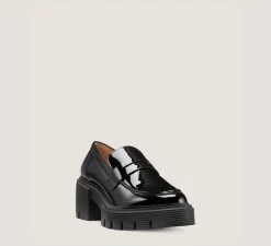 Stuart Weitzman The SW Extended Sizes Collection|Flats & Loafers-CHANGE LOCATION Patent leather/Black