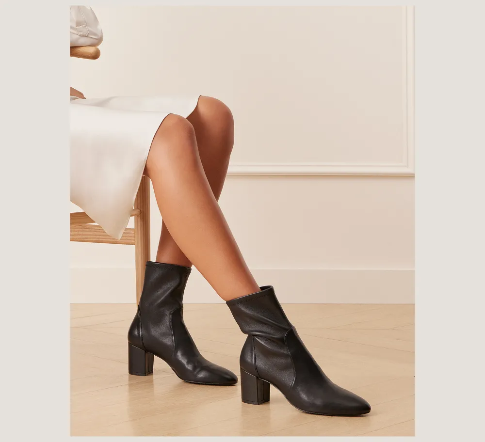 Stuart Weitzman The SW Icons Collection|The SW Exclusives Collection-CHANGE LOCATION Stretch suede/Black