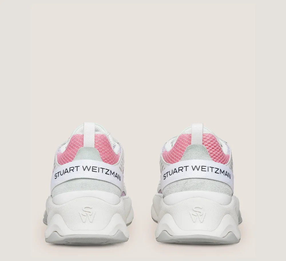 Stuart Weitzman The SW Exclusives Collection|Sneakers-CHANGE LOCATION Calf leather & mesh/Pastel Multi