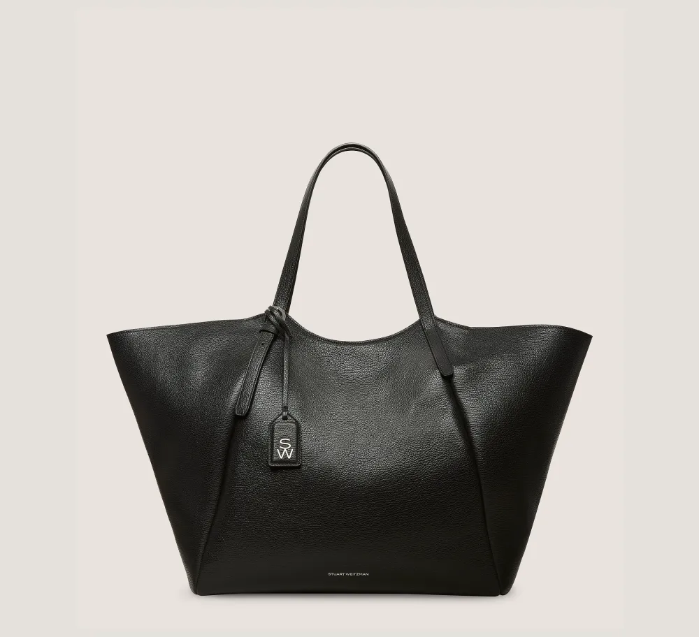 Stuart Weitzman HANDBAGS-CHANGE LOCATION Textured leather/Black
