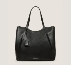 Stuart Weitzman HANDBAGS-CHANGE LOCATION Textured leather/Black