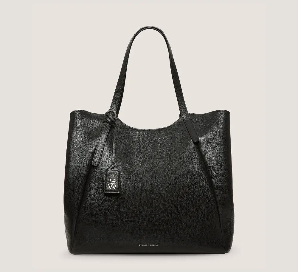 Stuart Weitzman HANDBAGS-CHANGE LOCATION Textured leather/Black