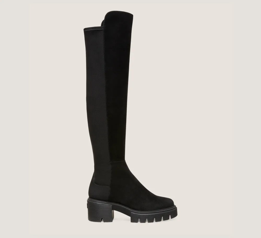 Stuart Weitzman The SW Exclusives Collection|The SW Extended Sizes Collection-CHANGE LOCATION Suede/Black