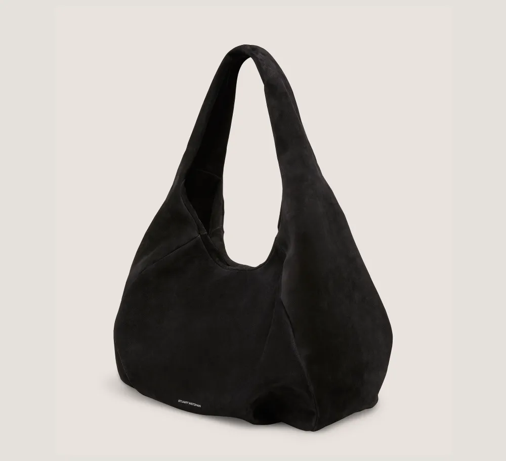 Stuart Weitzman HANDBAGS-CHANGE LOCATION Textured Suede/Black