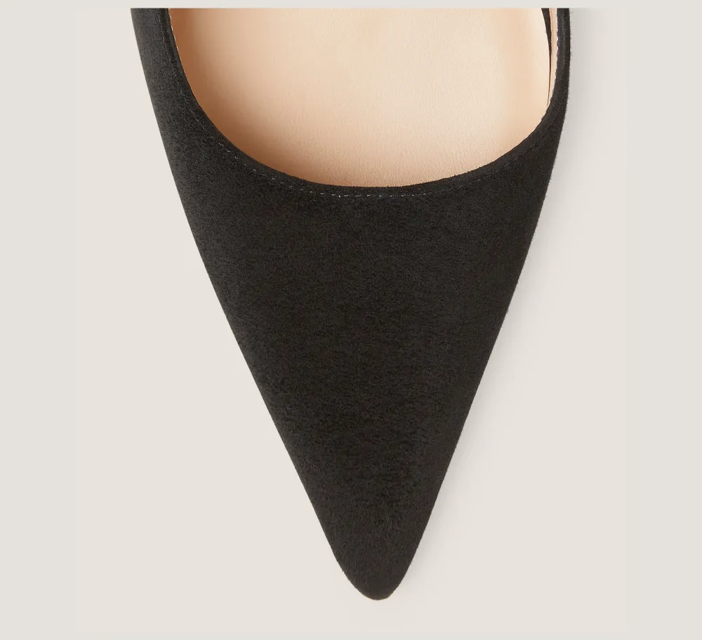 Stuart Weitzman The SW Extended Sizes Collection|Pumps & Heels-CHANGE LOCATION Suede/Black