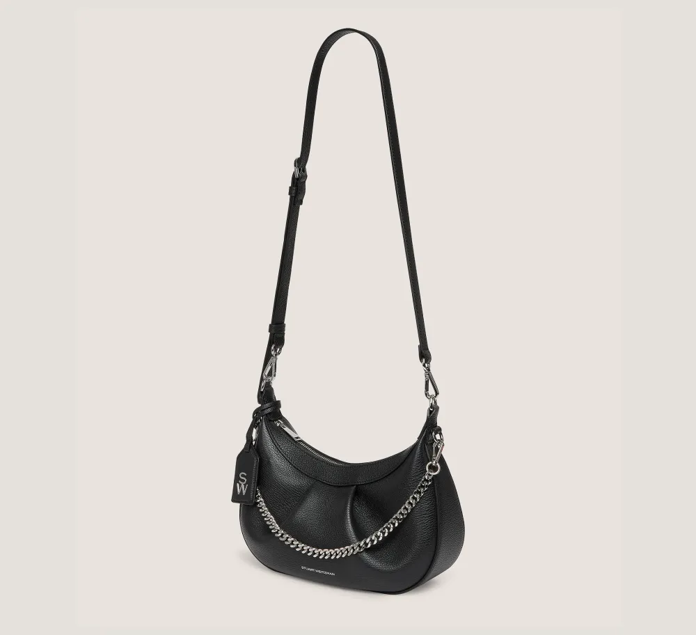 Stuart Weitzman HANDBAGS-CHANGE LOCATION Textured leather/Black