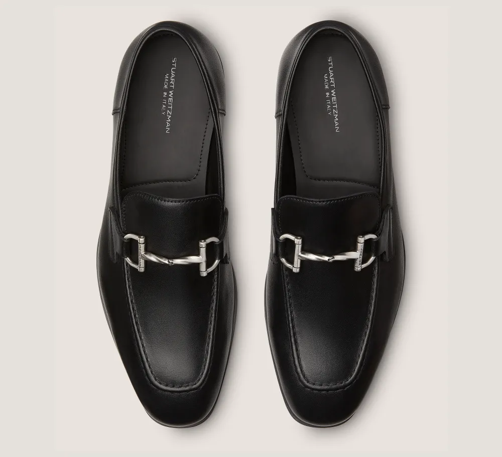 Stuart Weitzman MEN'S-CHANGE LOCATION Leather/Black