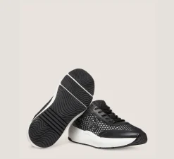Stuart Weitzman Sneakers|The SW Exclusives Collection-CHANGE LOCATION Calf leather & mesh/Black