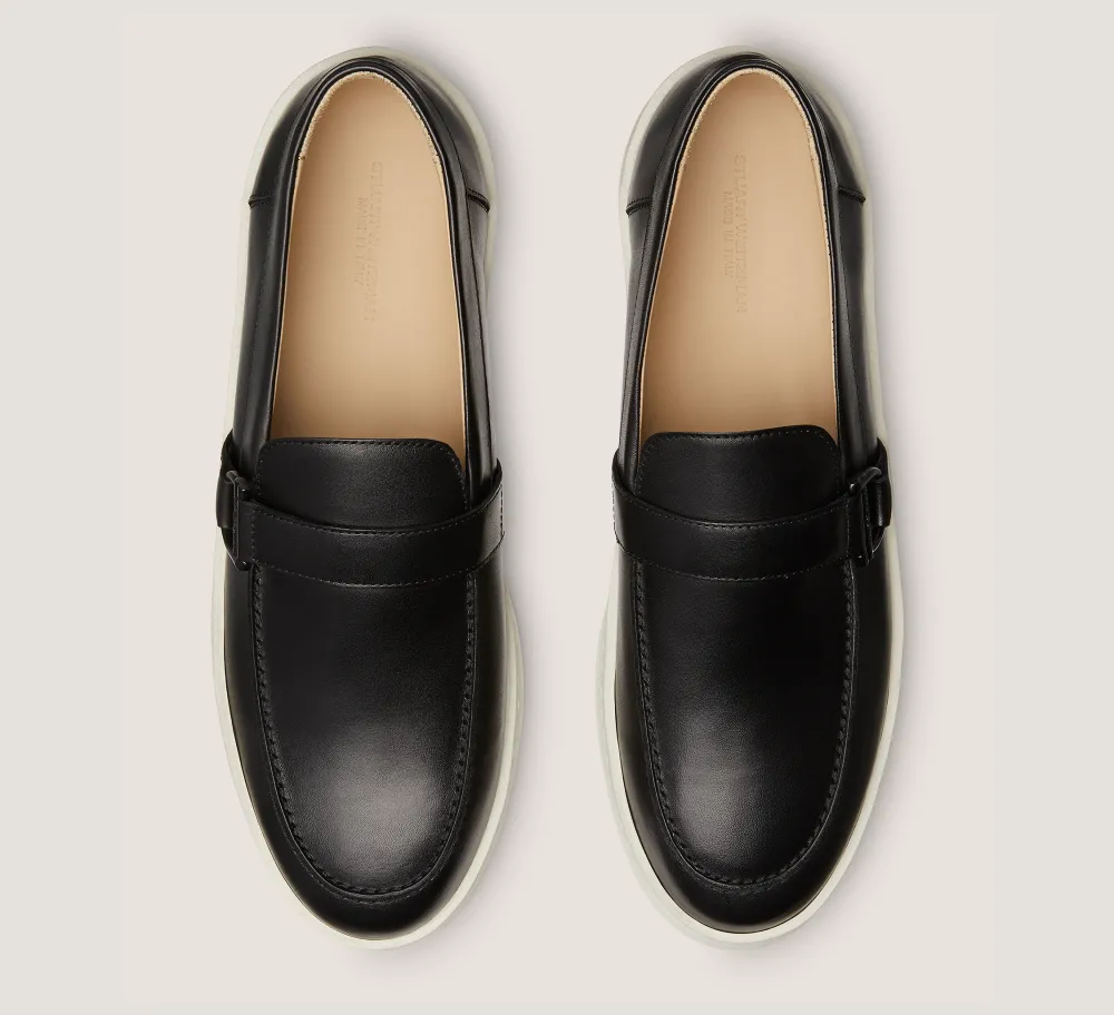 Stuart Weitzman MEN'S-CHANGE LOCATION Leather/Black