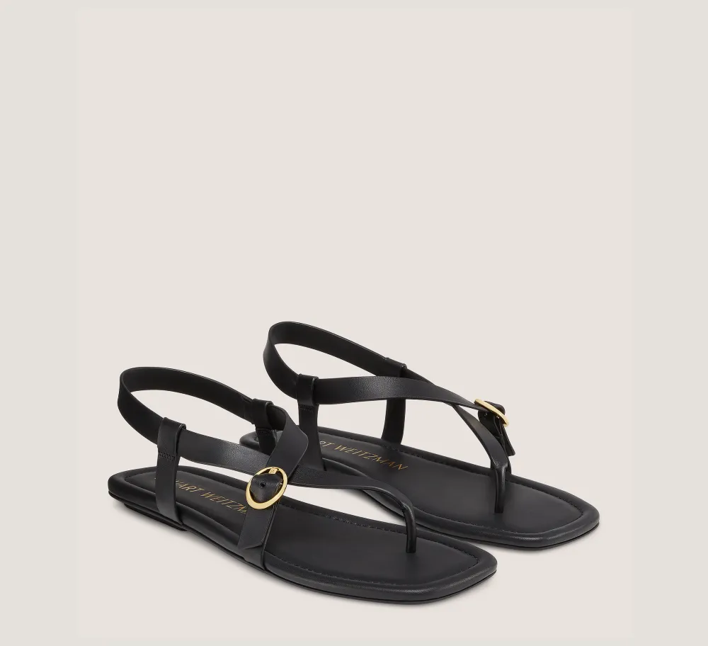 Stuart Weitzman Flat & Low Heel Sandals|The Best Sellers Edit-CHANGE LOCATION Black