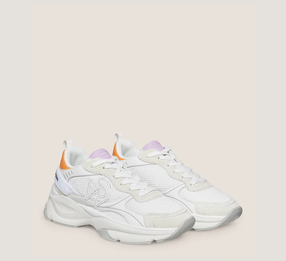 Stuart Weitzman The SW Exclusives Collection|Sneakers-CHANGE LOCATION Calf leather & mesh/Light Beige
