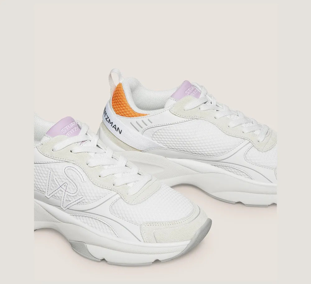 Stuart Weitzman The SW Exclusives Collection|Sneakers-CHANGE LOCATION Calf leather & mesh/Light Beige