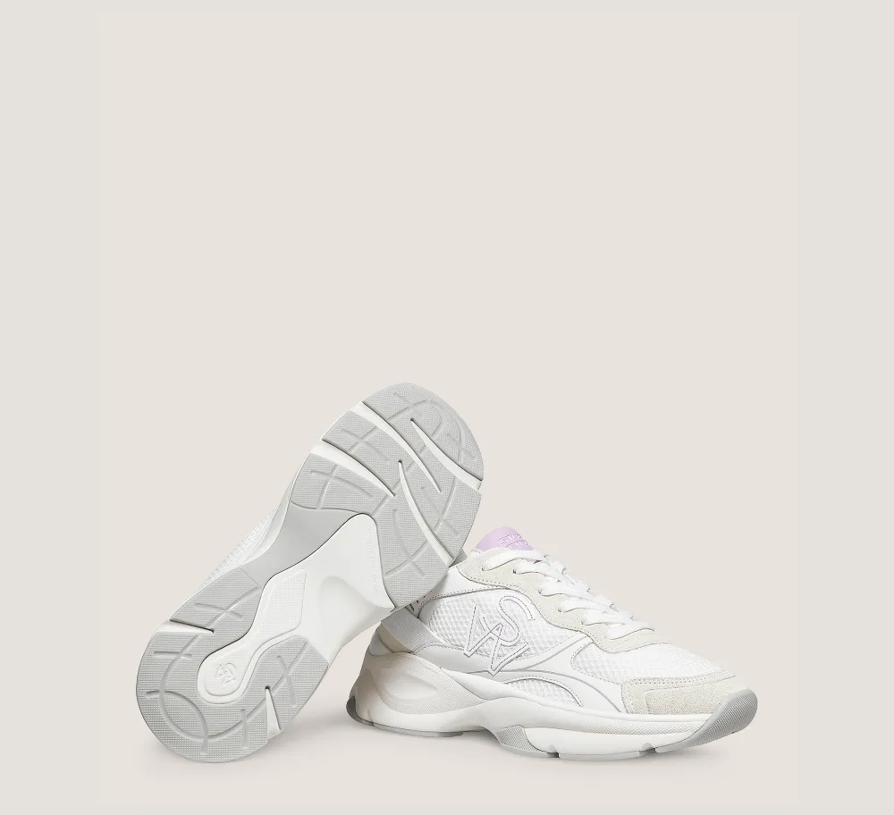 Stuart Weitzman The SW Exclusives Collection|Sneakers-CHANGE LOCATION Calf leather & mesh/Light Beige