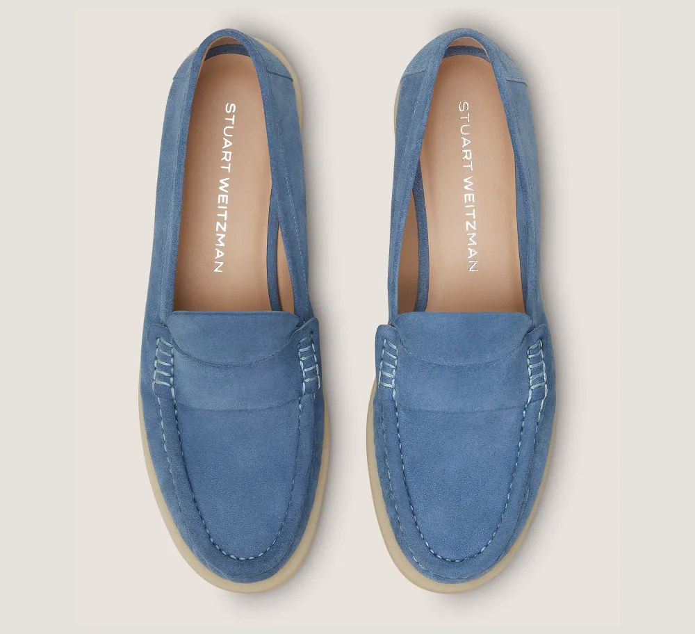 Stuart Weitzman Flats & Loafers-CHANGE LOCATION Blue Steel & Cream