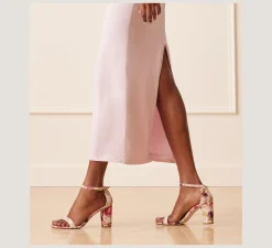 Stuart Weitzman The Occasion Edit|The SW Extended Sizes Collection-CHANGE LOCATION Floral Printed Jacquard/Pink/Multi