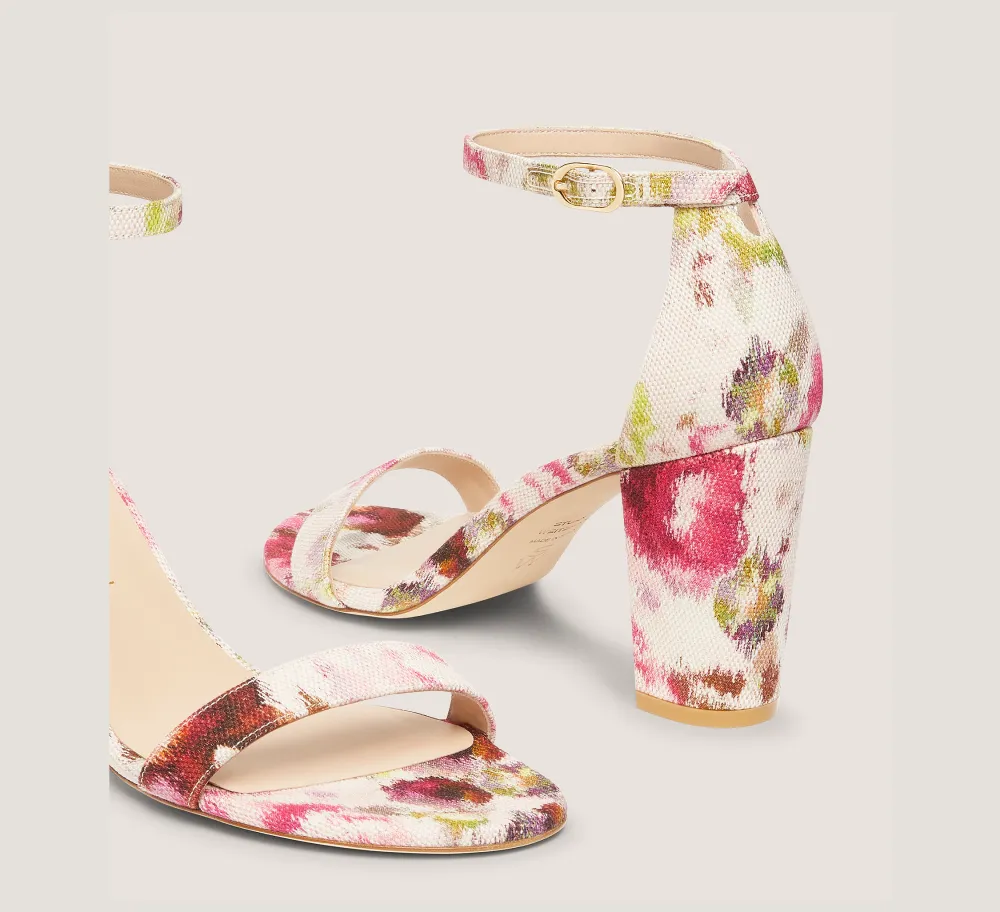 Stuart Weitzman The Occasion Edit|The SW Extended Sizes Collection-CHANGE LOCATION Floral Printed Jacquard/Pink/Multi