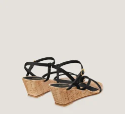 Stuart Weitzman Mid Heel Sandals|Wedges & Espadrilles-CHANGE LOCATION Patent leather/Black