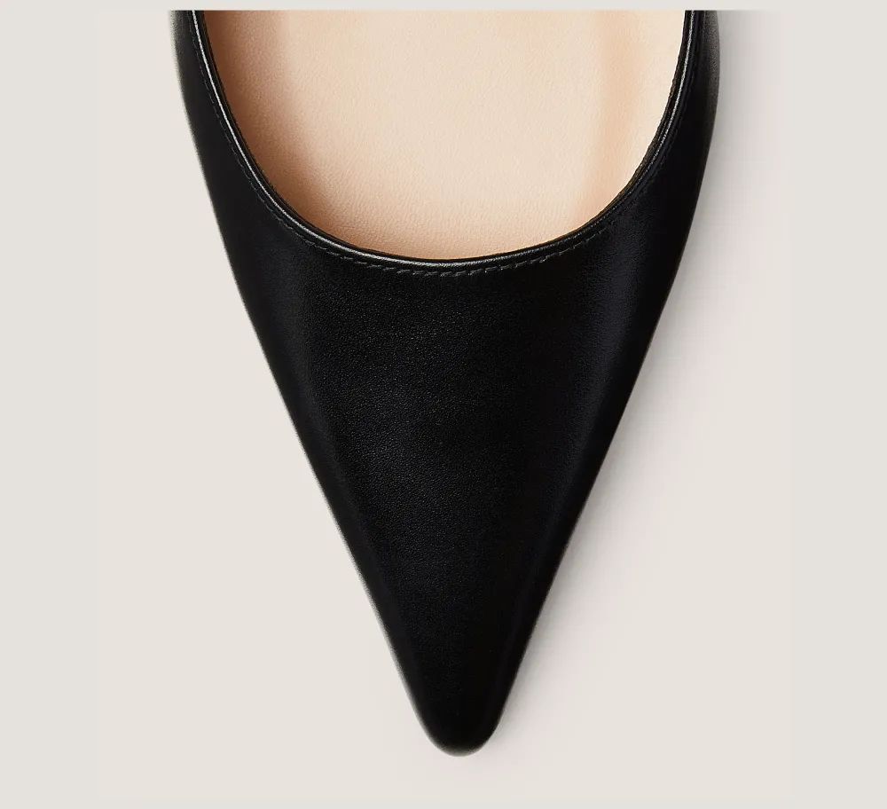 Stuart Weitzman The SW Extended Sizes Collection|Pumps & Heels-CHANGE LOCATION Smooth Leather/Black